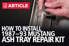 Mustang Ash Tray Repair Kit Installation