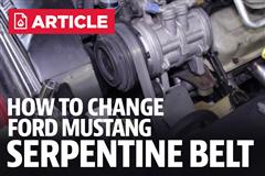 How To Change Serpentine Belt On Ford Mustang