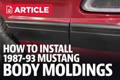 How To Remove/Install Mustang Body Moldings (87-93)