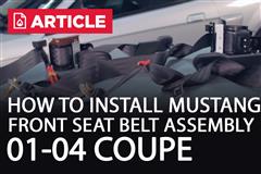 How-To Install Mustang Front Seat Belt Assembly (01-04 Coupe)