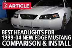 Mustang Headlight Kit - Dark Smoked (99-04) - LMR.com