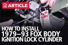 Mustang Ignition Lock Cylinder Alternate Fix (Fox Body)