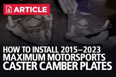 How To Install 2015-2023 Mustang Maximum Motorsports Caster Camber Plates