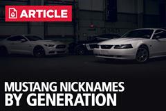 Mustang Nicknames By Generation