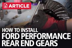 Mustang Rear End Gear Installation: Ford Racing 8.8 Ring & Pinion