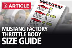Factory Mustang Throttle Body Size Guide