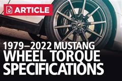 Mustang Wheel Torque Specs | 1979-2022