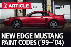 New Edge Mustang Paint Codes | 1999-04