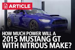 Nitrous S550 2015 GT Dyno | How Much Will It Make? 
