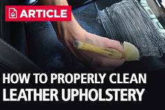 How to Properly Clean Your Mustang's or Lightning's Leather Upholstery 