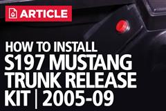 Mustang Center Console Mounted Trunk Release Button Kit (2005-2009) -  Starkey Products