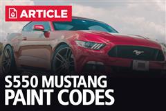 S550 Mustang Paint Codes | 2015-22