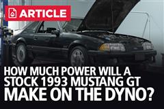 Stock 1993 Fox Body Mustang GT Hits the Dyno!