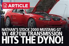 Stock 2000 Mustang GT W/ 4R70W Transmission Hits The Dyno!