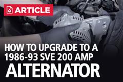 How To Upgrade To A SVE 200 Amp Alternator | 86-93 Mustang