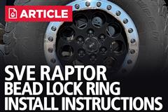SVE Raptor Beadlock Rings Installation Guide